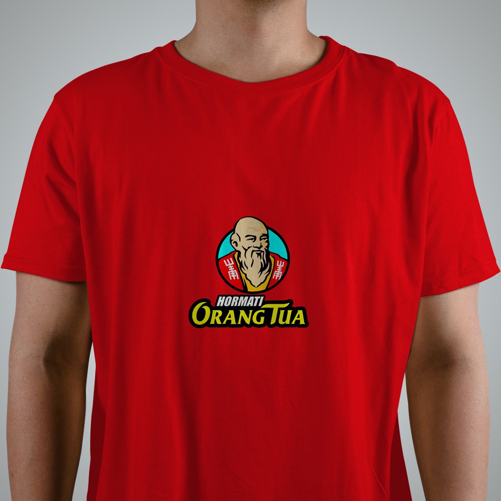 Baju Kaos Orang Tua Ot Amir Anggur Merah Kualitas Distro Katun Combed30s