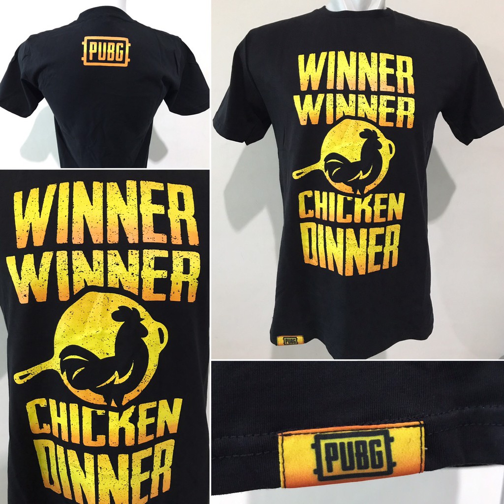 Tshirt PUBG Winner Chicken Kaos Baju PLAYERUNKNOWNS BATTLEGROUNDS M