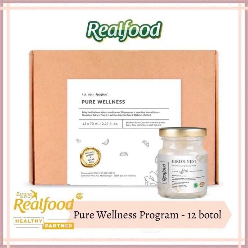 

Realfood Pure Wellness 12 Jar ( minuman sarang burung walet ) untuk diabetes