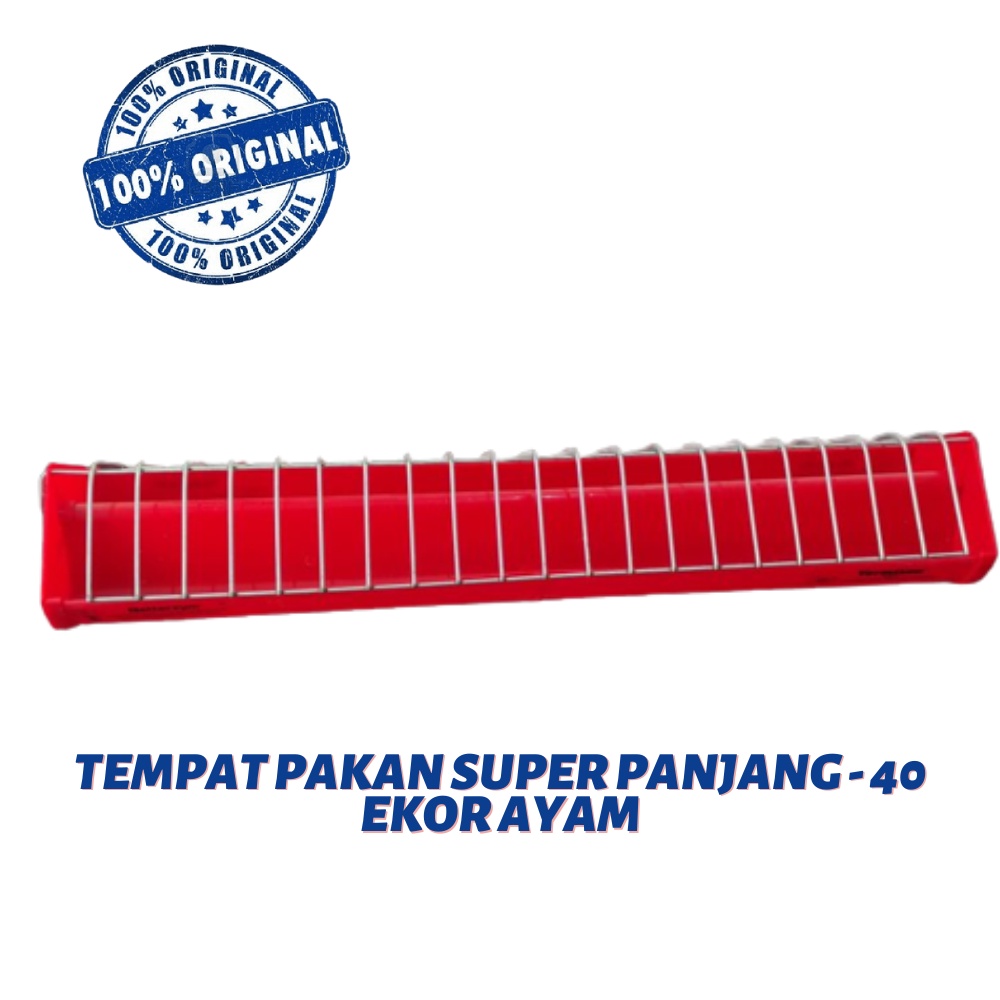 Tempat pakan Super Panjang - 40 ekor ayam