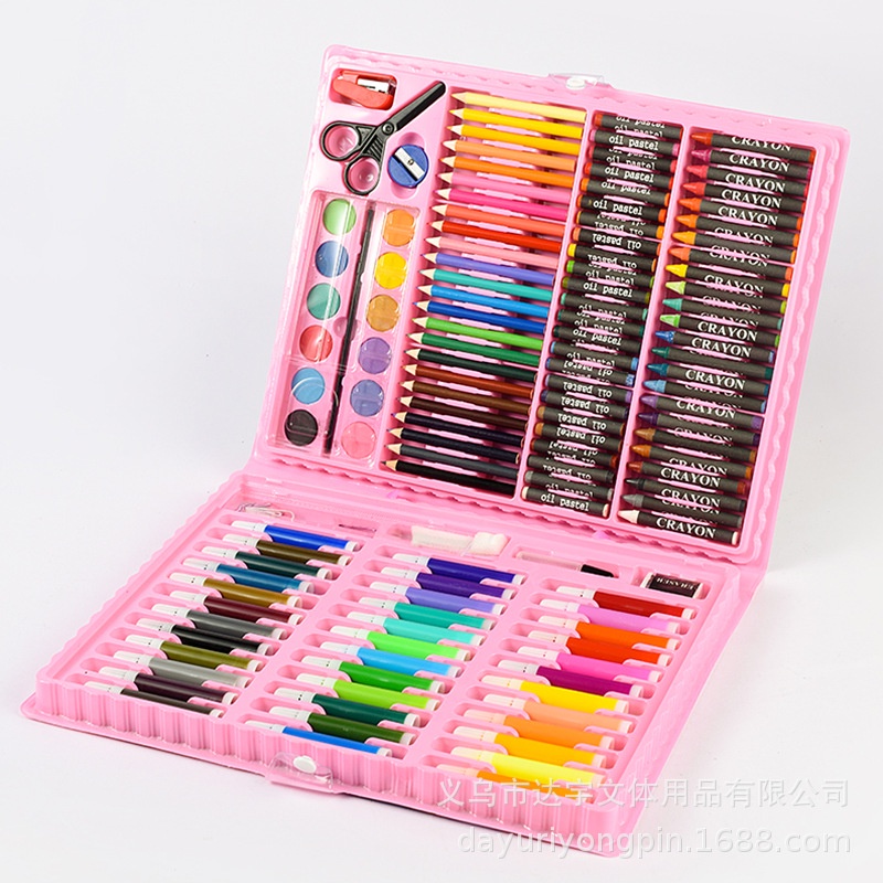 OKK Crayon Krayon 150 Set / Oil Pastel Crayon Set / Art Set / Peralatan Gambar Lukis isi 150 Alat Lukis Cat Warna Cat Air