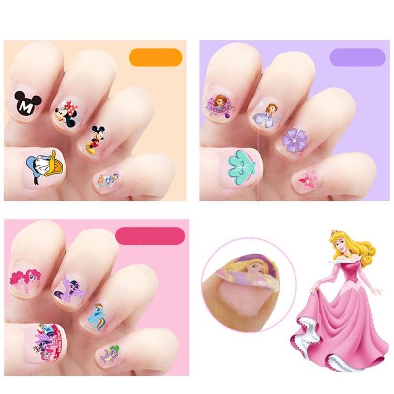 Stiker Kuku Anak Finger Nail Art Anak Sticker Kuku Karakter Lucu Anak