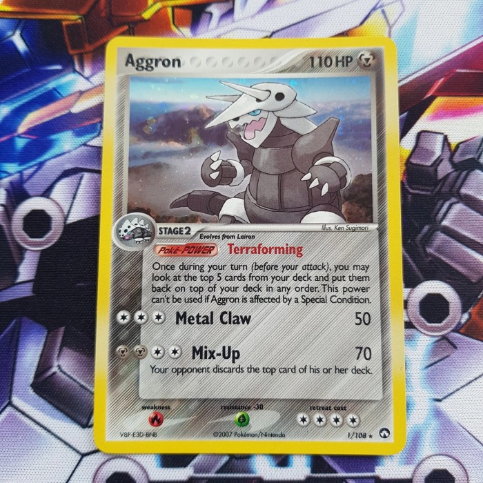 POKEMON AGGRON EX POWER KEEPERS RARE FOIL