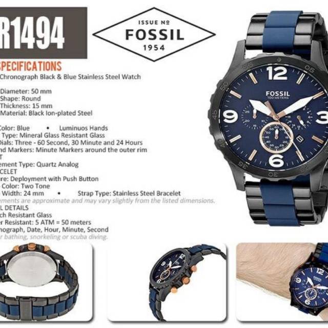 Jam Fossil JR1494