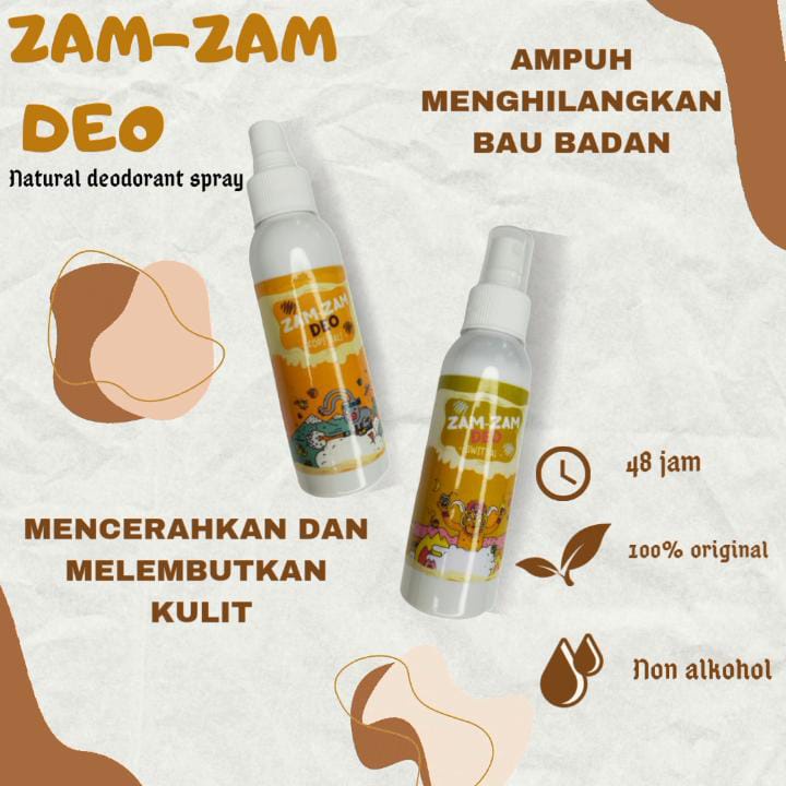 ( 50+ Varian 60ml ) Deodorant Spray tawas Magic Deo tawas spray cair deodorant tawas herbal alami no alkohol || Deodorant Termurah (60ml)