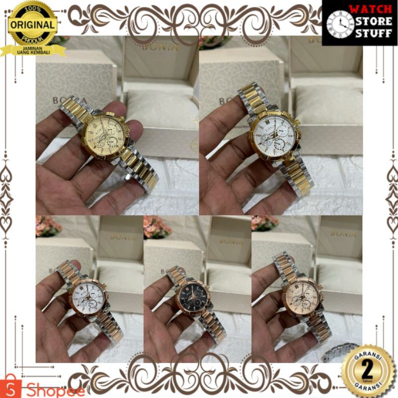 JAM TANGAN PRIA WANITA | RANTAI | KULIT | KARET | MURAH | PRIA BONIA BNB10426