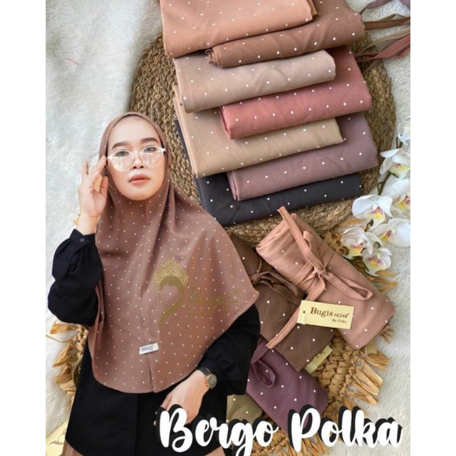 BERGO POLKA SIZE M ORI BUGIS HIJAB