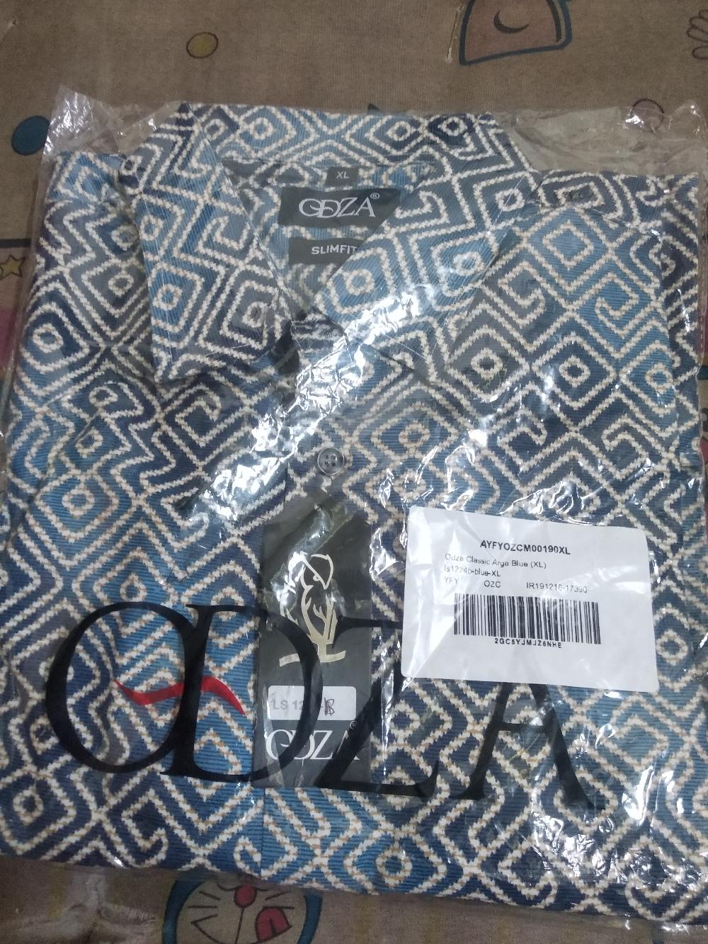 Odza Busana Atasan Batik Pria Lengan Panjang Kemeja Pesta Modern