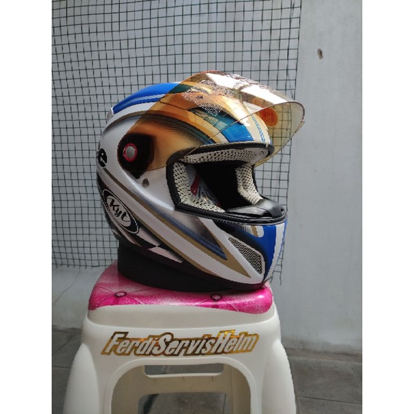 Kyt C4tech Race Helmet Fiber Composite Dual Tone Visor | THM