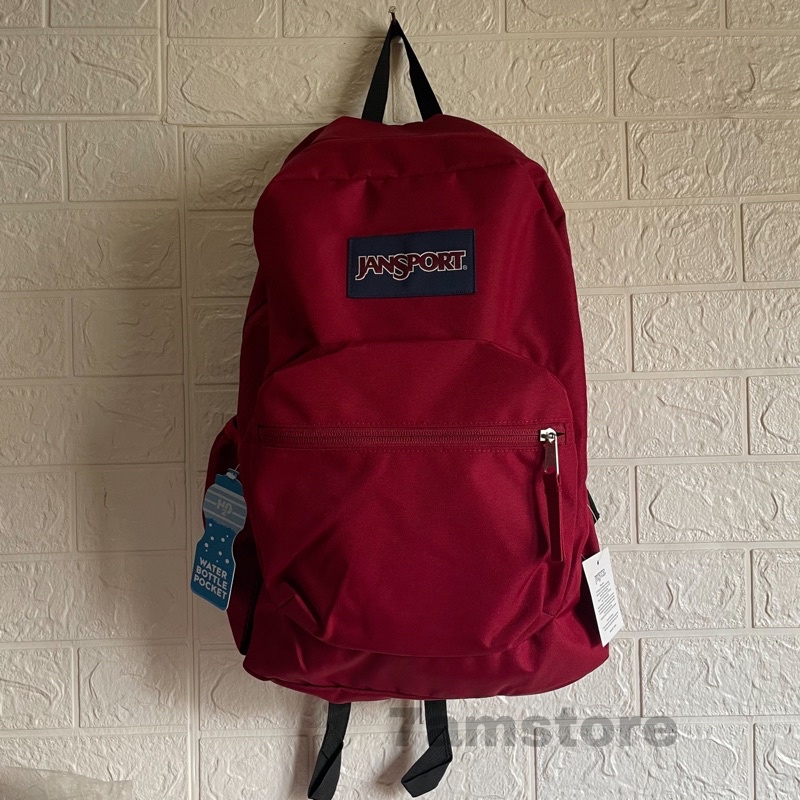 Backpacker / Tas Ransel Jansport Cross Town Viking Red Original