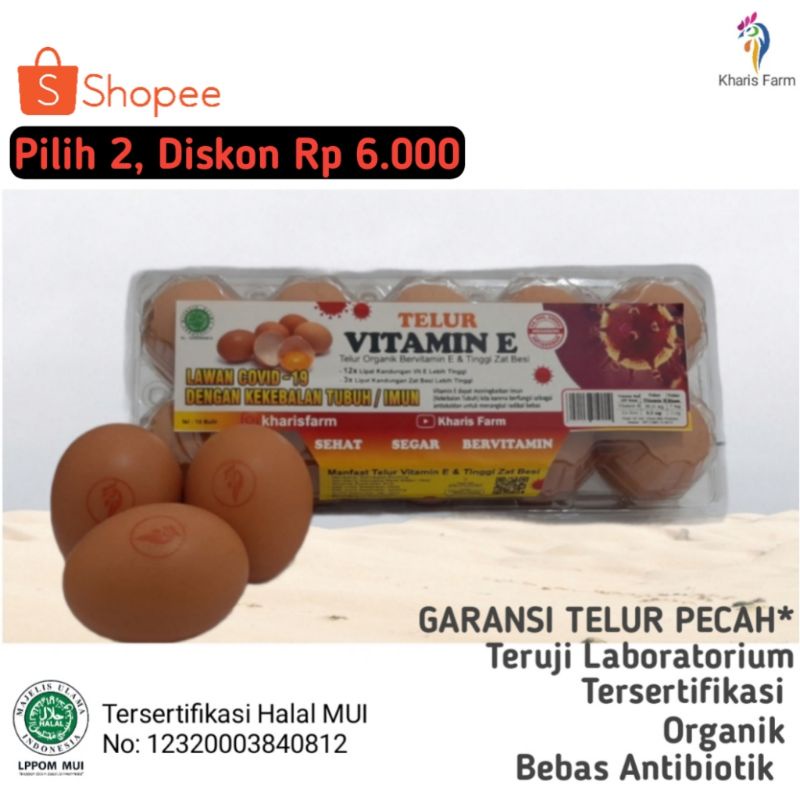 

Telur Organik Vitamin E