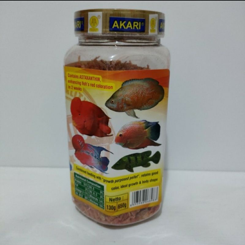 Akari Udang Super 130 gr Pakan Udang Kering Super Red Floating