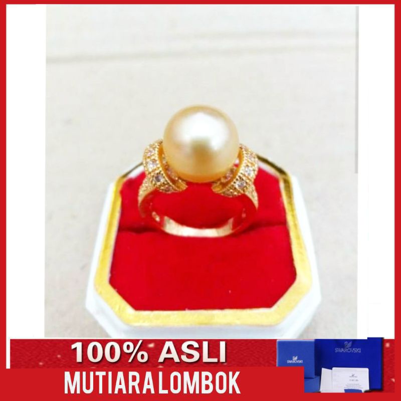 cincin mutiara laut lombok mutiara lombok jewellery cincin perhiasan cincin mutiara air laut asli