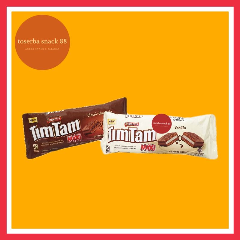 

TIM TAM MAXI/Biscuit Salut Cream Vanilla & Chocolate (16 gram)