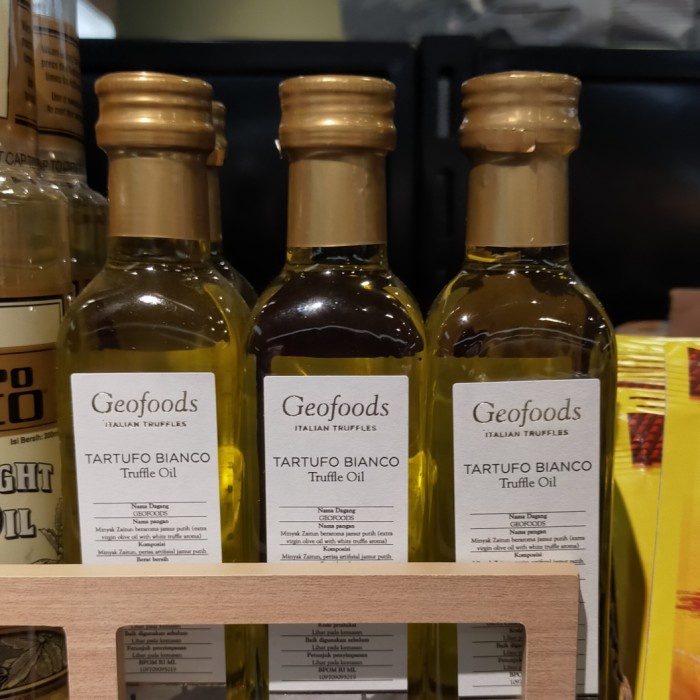 

Fchgtyani Geofoods White Truffle Oil Extra Virgin Olive Oil 100 Ml Bianco