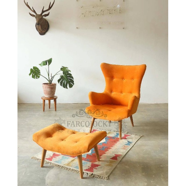 kursi santai minimalis retro - kursi ibu hamil - kursi santai