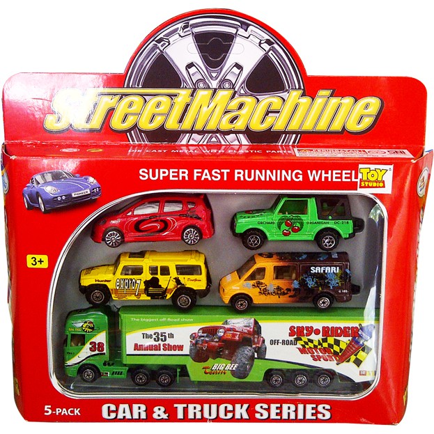 MAINAN ANAK MOBIL DIECAST STREET MACHINE 5PCS PT2017