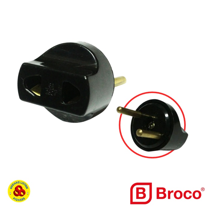 Broco Over Steker Konversi Universal Hitam 844 Conversion Plug