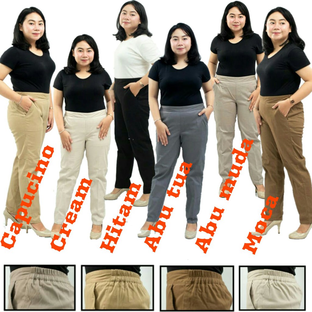 NDR901 BAGGY PANTS JUMBO / BAGGY XXL / 4L / 5L / beggy jumbo / celana wanita jumbo / baggi pants ...