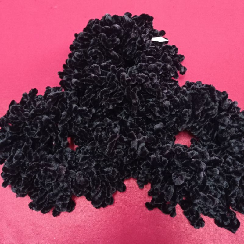 Iket rambut cepol gurita sedang hitam