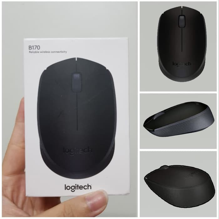 Mouse Wireless LOGITECH B170 - Black - ORIGINAL