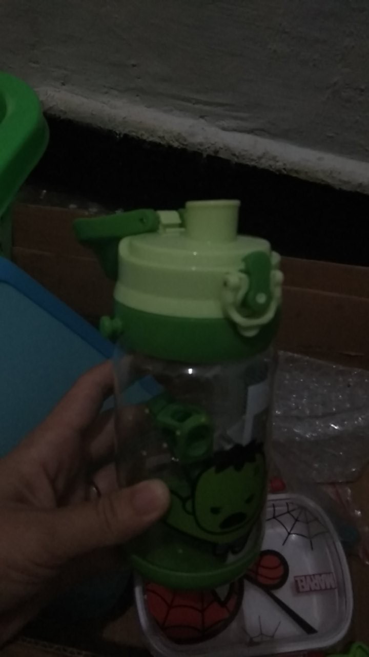 Botol Teguk Superhero Spiderman Captain America Botol Minum Air Bpa Free 430ml Water Bottle