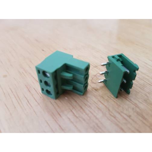 2EDG 5.08 3P L tekuk Green Terminal 3 pin Block Connector screw 5.08mm