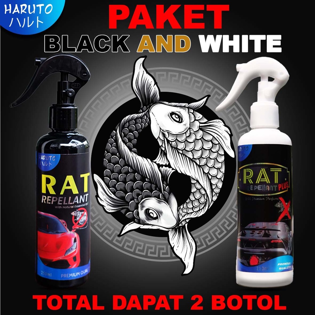 Pengusir tikus ampuh untuk mobil paket 2 Haruto rat repellant + rat repellant PLUS 250ml