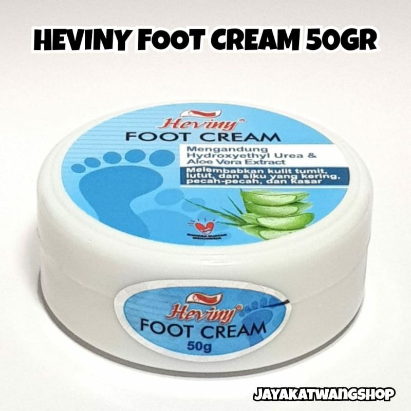 HEVINY FOOT CREAM 50GR | Krim Untuk Tumit Kaki Pecah-Pecah