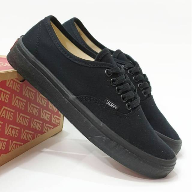 vans authentic all black