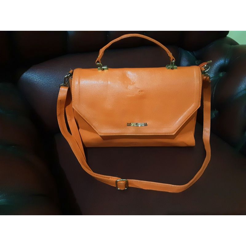 Donkie Mania Orange Sling Postman Bag