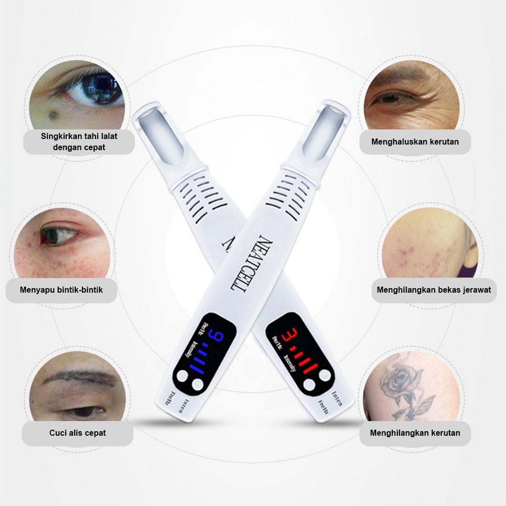 Neatcell Picosecond laser biru pen penghilang flek hitam tatto tai lalat blue / red laser pen Laser Wajah Penghilang Tato Penghilang Kutil