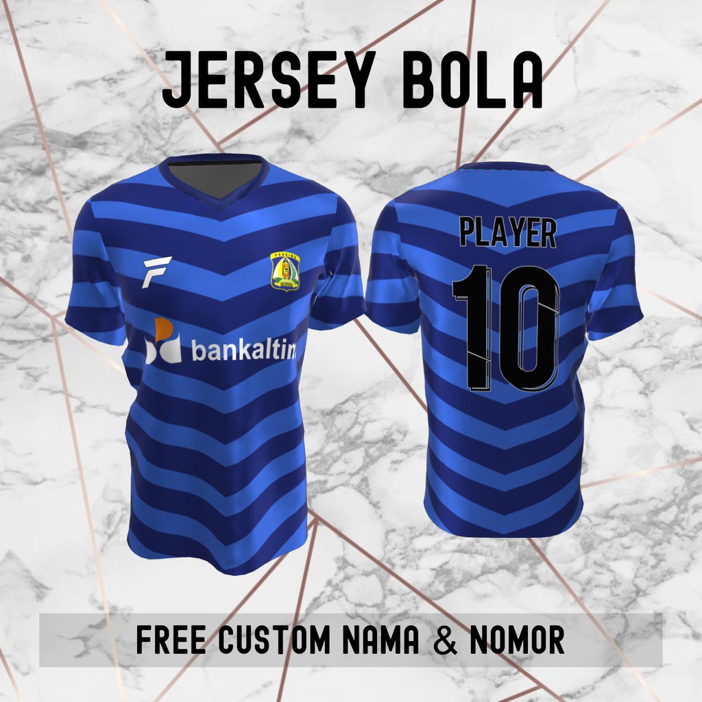 Jersey Persiba Balikpapan Klub Bola Baju Kaos Custom Nama dan Nomor Punggung - 207