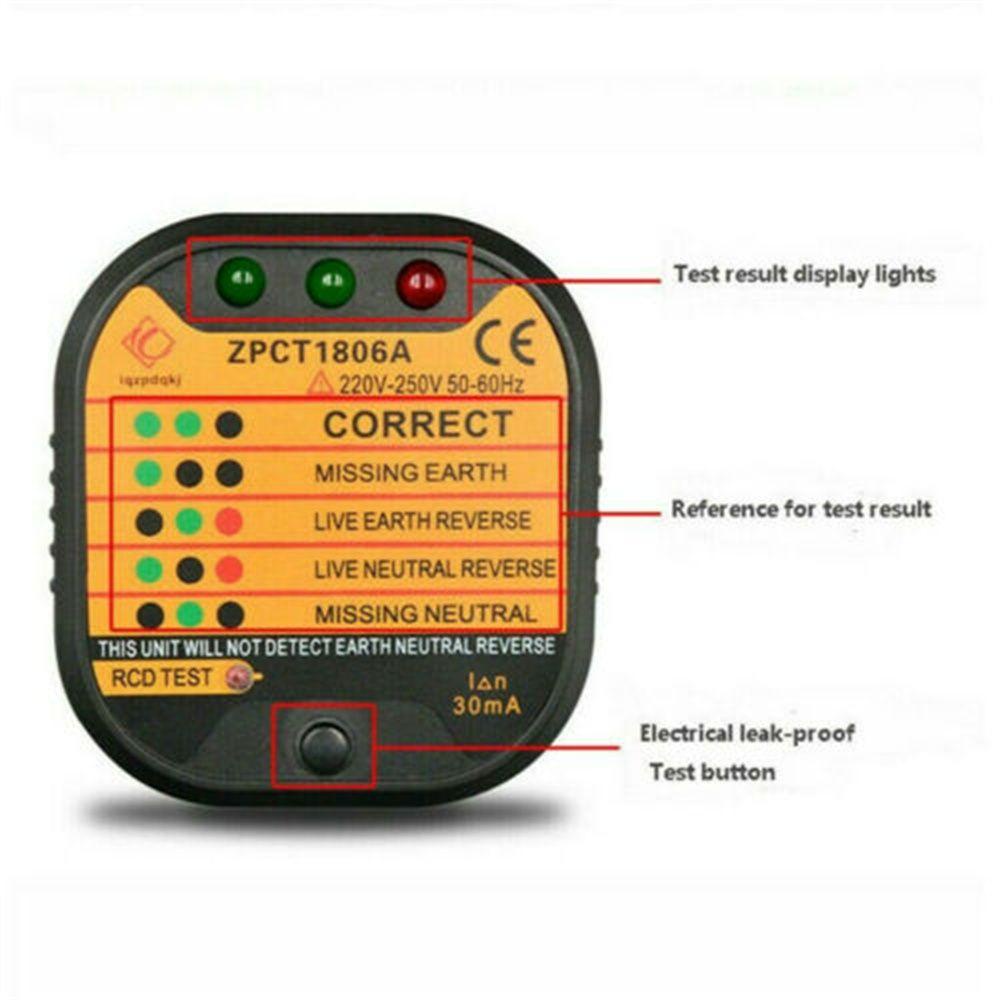 POPULAR Populer Induk Socket Tester Tahan Lama Tes Polaritas Malfungsi Listrik Cek Patahan