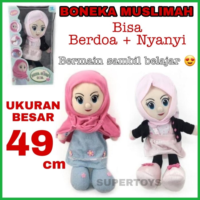 Boneka Hijab Doll Jilbab Boneka Muslimah Singing Bisa Berdoa Nyanyi
