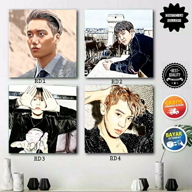 Hiasan Dinding Exo Hiasan Dekorasi Dinding - Dekorasi Dinding Kpop
