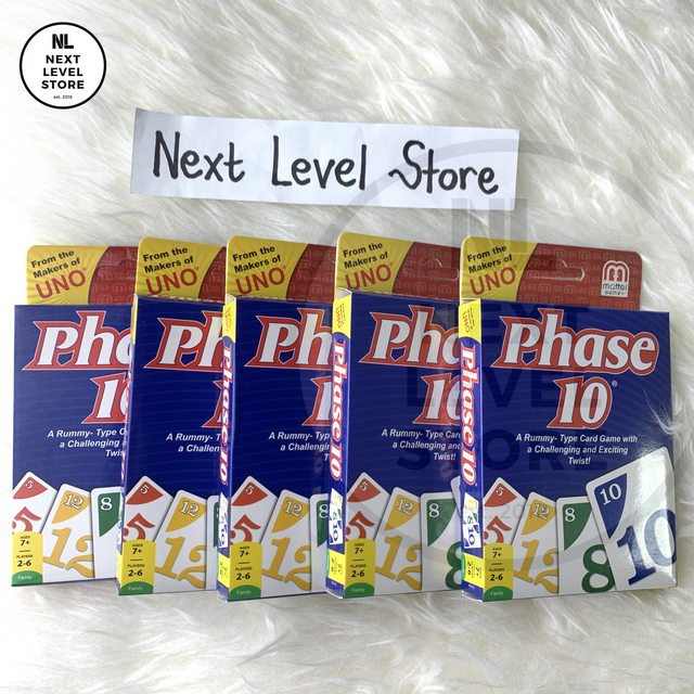 Phase 10 Fast Paced Family Fun Card UNO Party Interactive Mattel READY