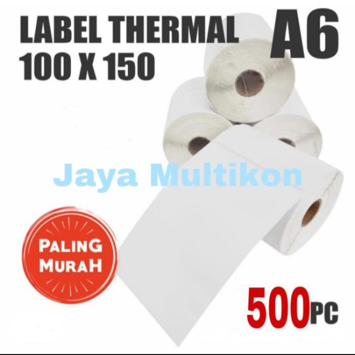 

Label Barcode Cf Murah 100X150 A6 Kertas Sticker Thermal- Roll 500 Pcs