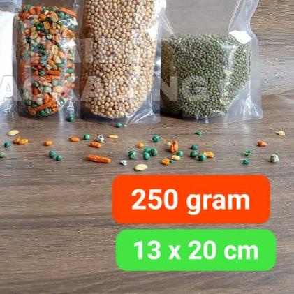 Isi 100 pcs Standing Pouch bening 13x20 cm 250gr/Stand Pouch/Plastik Klip Kpack
