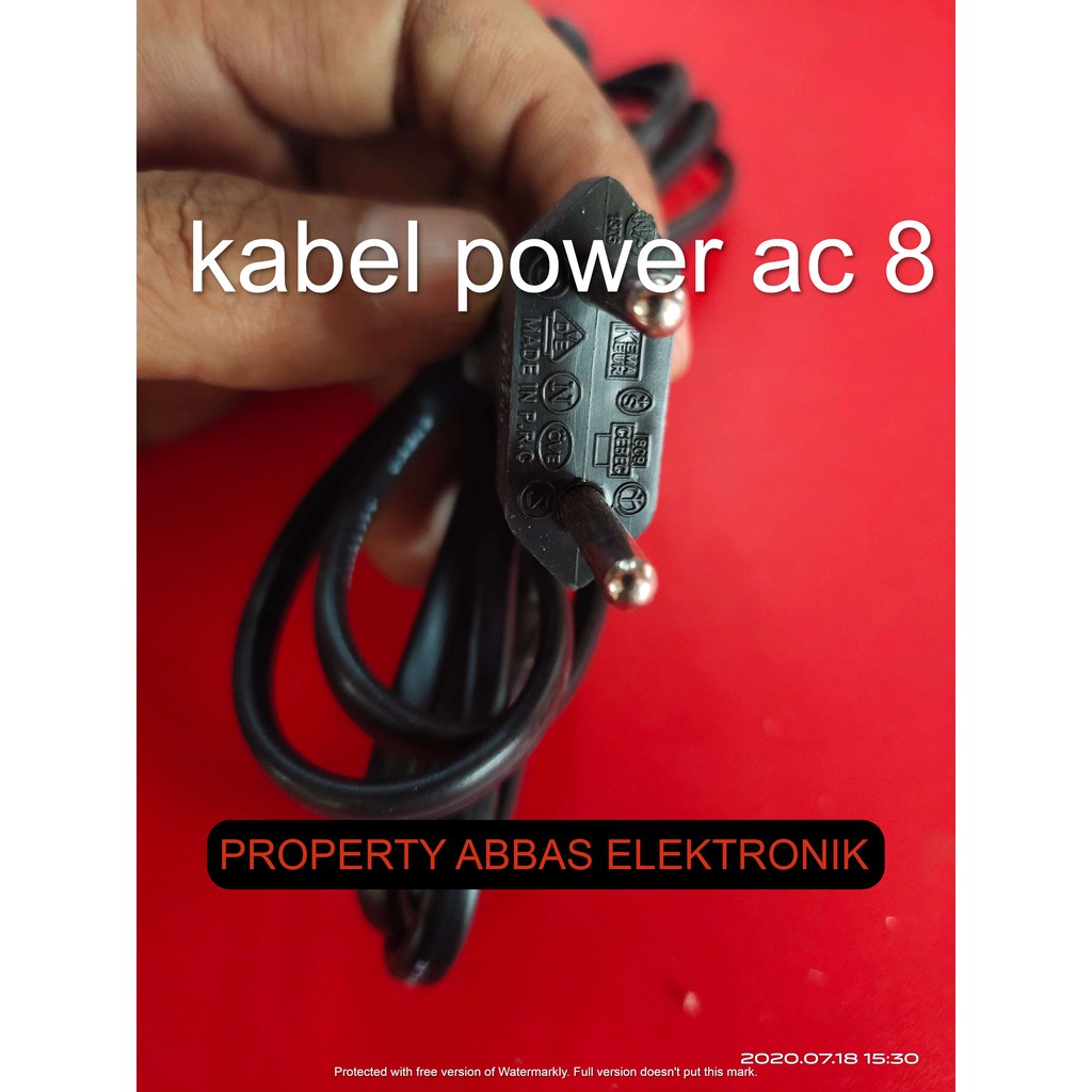 kabel power ac cord 8 compo tv samsung lg