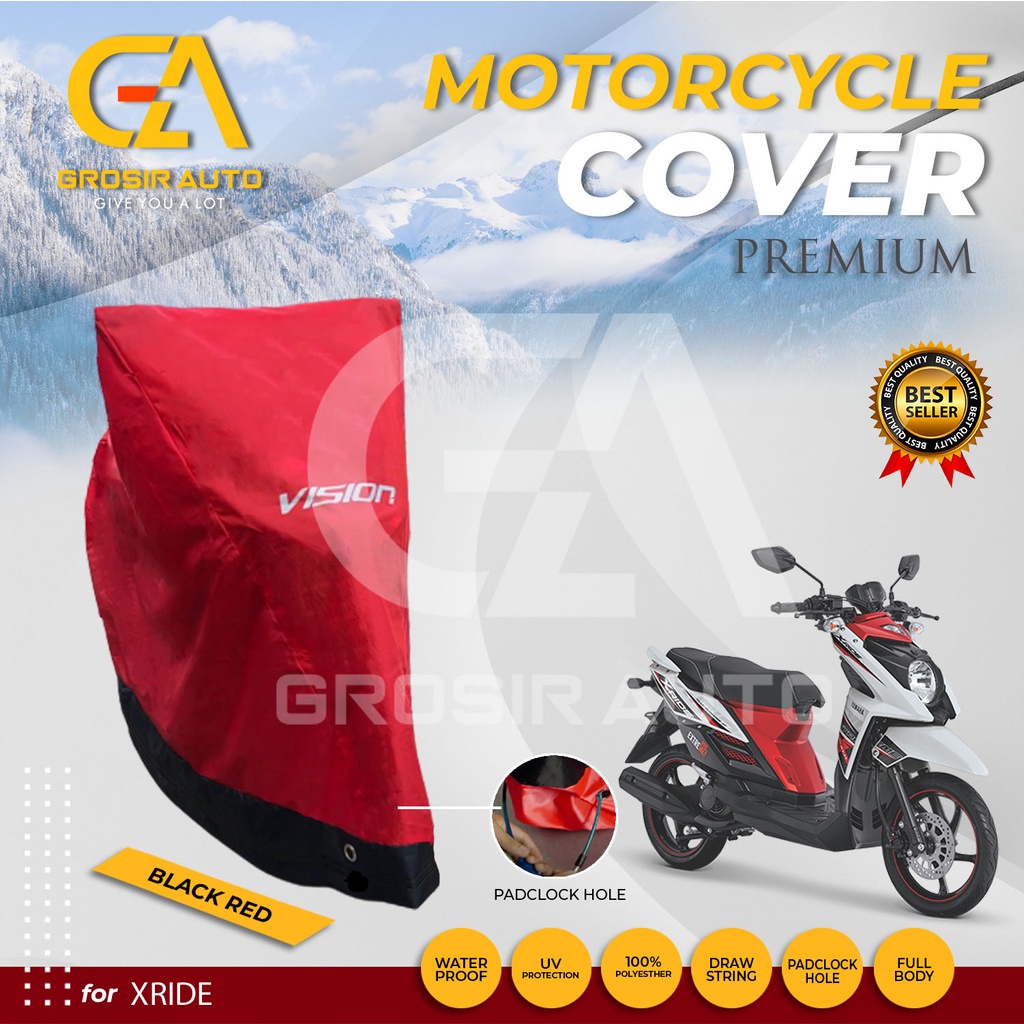 SARUNG PENUTUP BODY COVER / SELIMUT MOTOR XRIDE VISION PREMIUM WATERPROOF