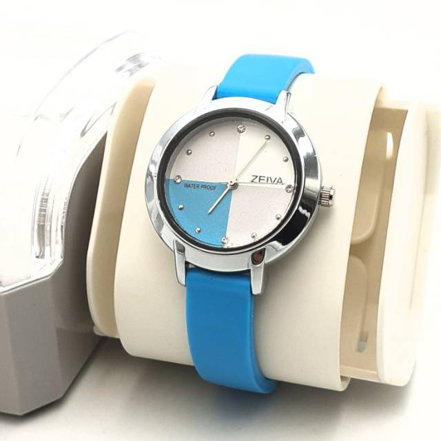 JAM TANGAN WANITA/CEWEK KEREN ELEGANT ZEIVA MODEL GELANG NEW WATER RESIST