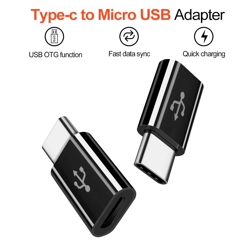 Adapter Type C converter Micro USB Female Charger Tipe Konektor 3.1 Konverter