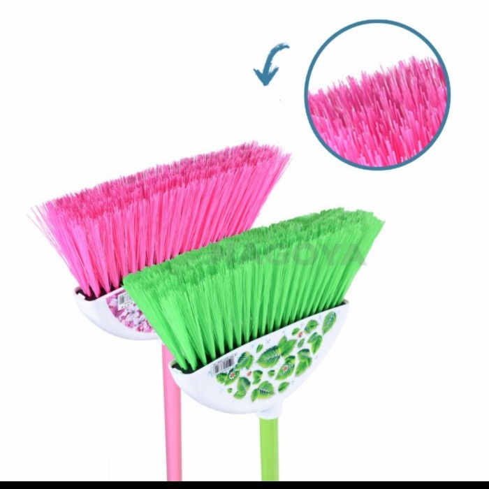 GHM SAPU LANTAI 810 BUNGA BROOM PINK NILON NYLON NAGOYA 810 GROSIR MURAH