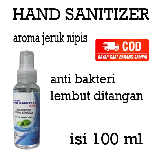 HAND SANITIZER CAIR KEMASAN SPRAY ISI 100 ML