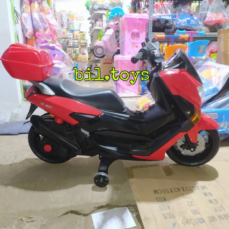 MOTOR AKI ANAK PMB 588 NMAX MAINAN MOTOR AKI PMB 588 MAINAN MOTOR ACCU RAID MURAH RAID M-588 KADO ULTAH ANAK