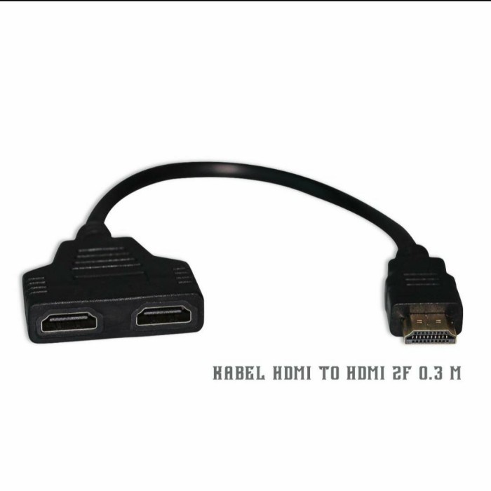 Kabel HDMI Cabang 1Male to 2Female