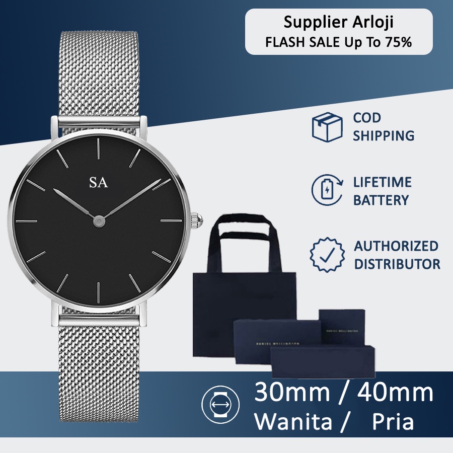 [ COD ] JAM TANGAN FASHION WANITA Q11-0978 RANTAI PASIR  FREE BATERAI || GROSIRAN JAM TANGAN FASHION PRIA TERLARIS ( BISA UNTUK KADO ) JAMINAN HARGA GROSIR !!!-Silver Hitam