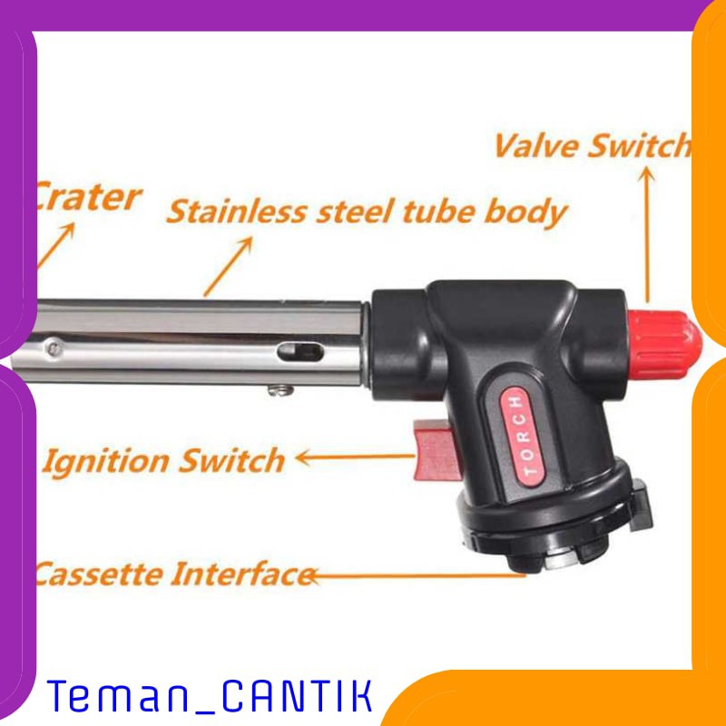 TG-HB067 Firetric Kepala Gas Butane Multi Purpose Torch 1300 Celcius - WS-504C