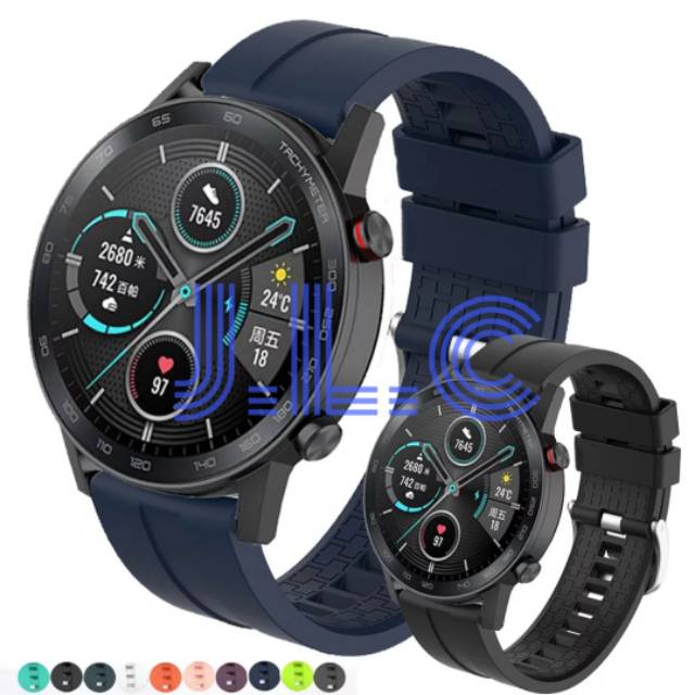 Strap Silicone Rubber Karet Watch Band Huawei Style Honor Magic Watch 2 46mm Huawei Watch Gt 6 5 4 3
